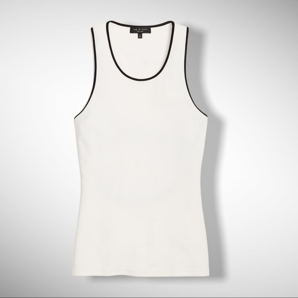 RAG & BONE NORA CUTOUT KNIT TANK